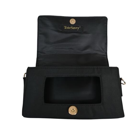 Tote Savvy Change Kit + Mini Crossbody in Black NEW - Picture 11 of 14